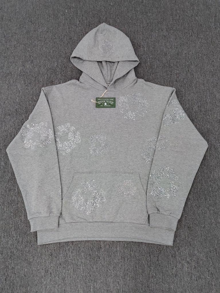 Deluxe Denim Tears Floral Hoodie & Hose Set für Herren