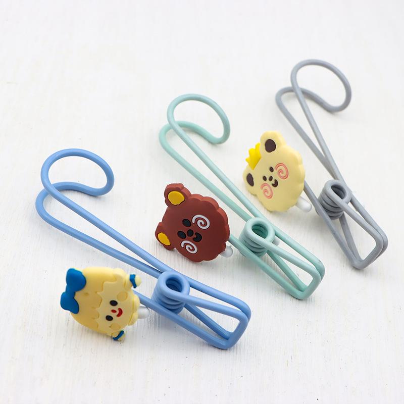 Ganci Appesi e Clip Colorate a Cartoni Animati per Vestiti e Calzini dei Bambini