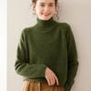 Women's High Neck Heavyweight Marled Cashmere Sweater - New Autumn/Winter Three-Ply Knitwear Arrival