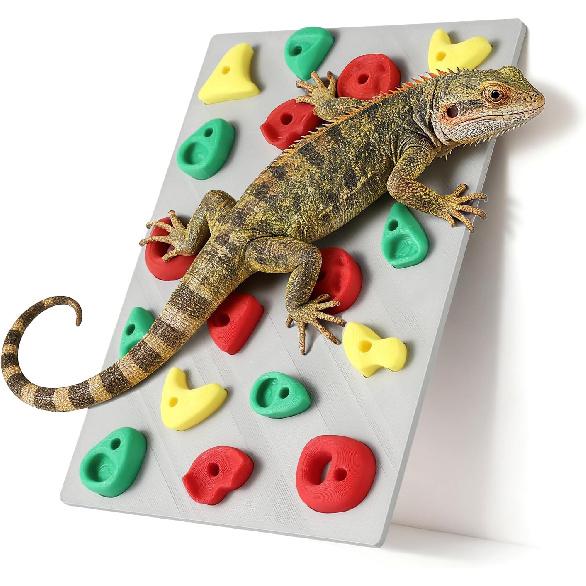 Climbing Wall for Reptiles, Reptile Tank Terrarium Accessories Habitat Decor for Bearded Dragons, Leopard Geckos, Lizards, Snakes, Tree Frogs,