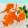 Cartoon Lobster Plush Pillow Soft Stuffed Toy For Kids And Teens