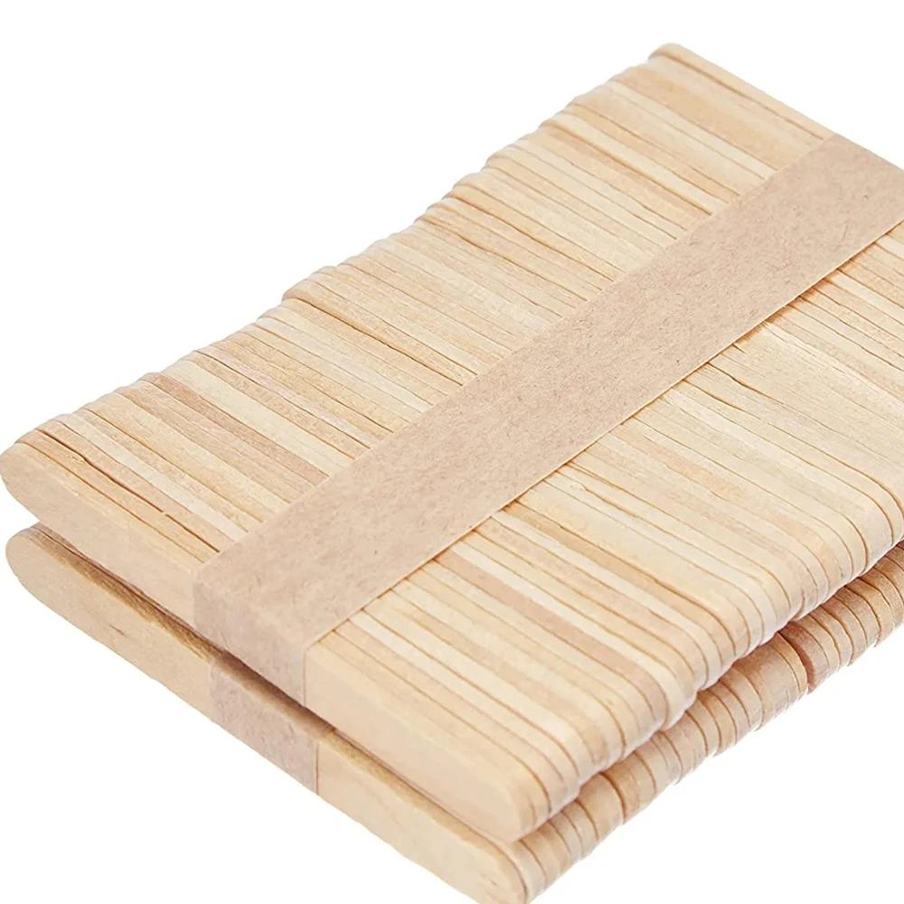 Silicone Easy Cream Wooden Sticks For Ice Cream Bars Set Of 100 6