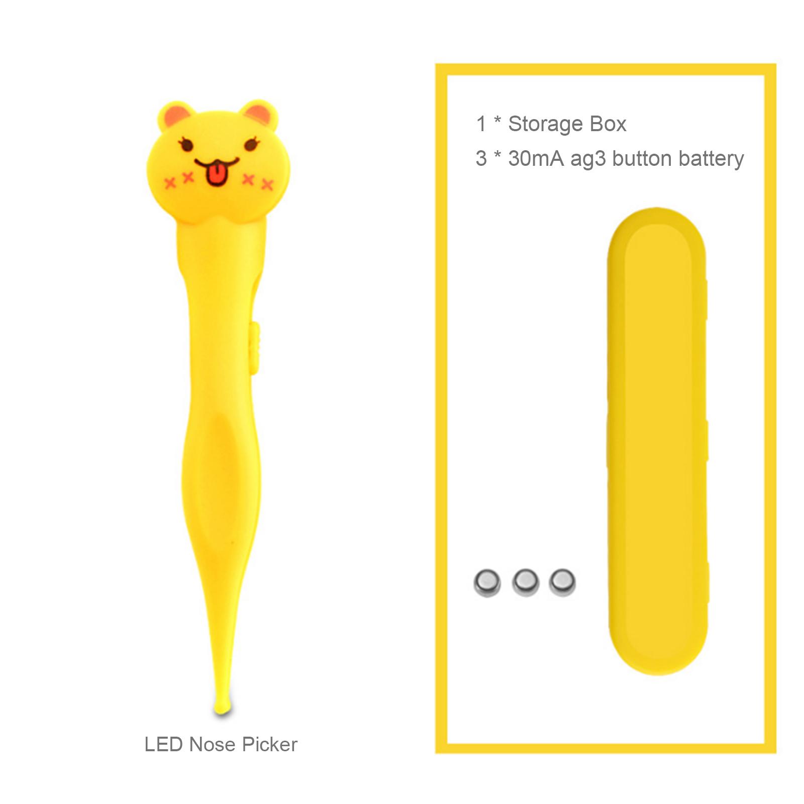 Round-Head Baby Ear EarCelsiusNose Navel Cleaner Clip Tool Nose Picker with Stor