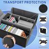 Card Storage Box for Trading Cards, Holds 5 MTG Deck Card Boxes or 2200+ Cards, Leather Magnetic Closure TCG Storage Box for MTG, YuGiOh, Sports