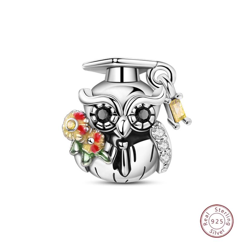 Copper Firefly Cute Cats And Dogs Beaded Pendant Suitable For Original Charms Bracelet Diy Exquisite Women Jewelry