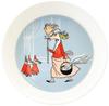 Arabia Moomin Classic Collection Fillyjonkah 1057218 Plate, 19cm, Gray, [Used]
