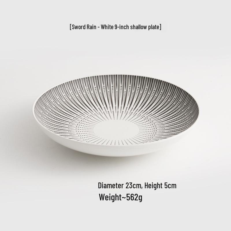 Yunhe Hall Nordic Ceramic Luxury Dinner Plate - Elegant Western Style Tableware for Home or Hotel