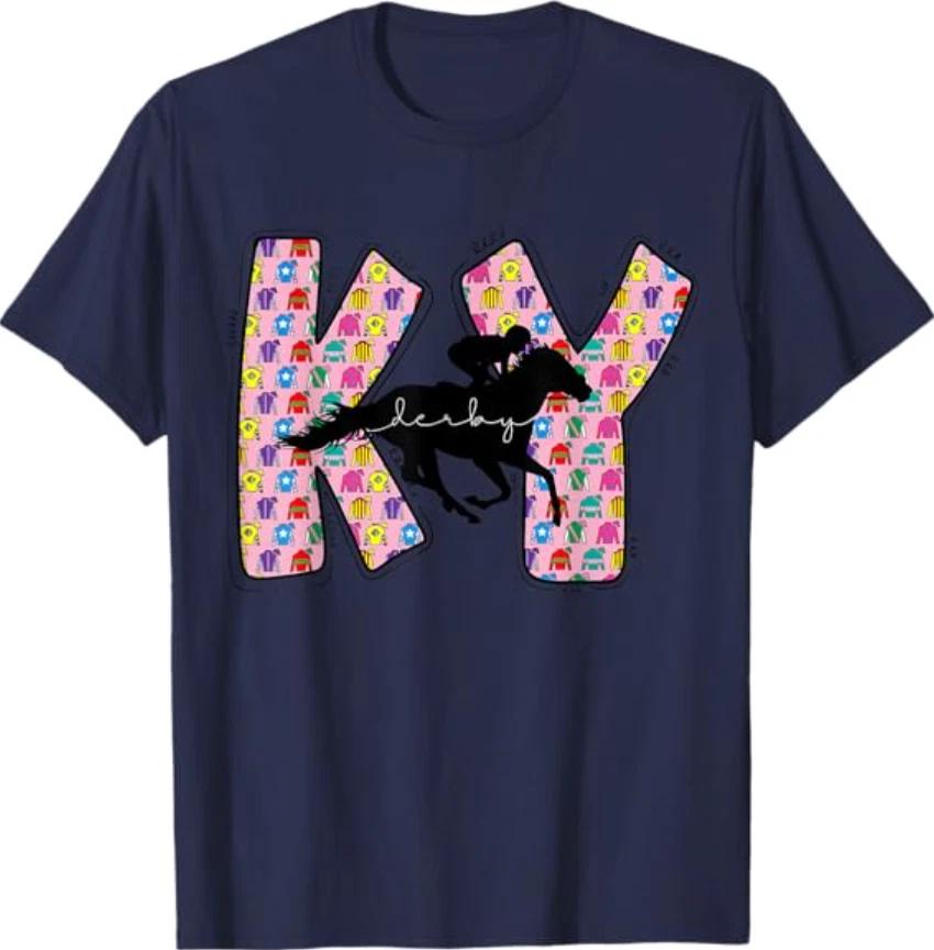 KY Derby Day Talk Derby to Me Funny Horse Racing Lover T- Shirt XL