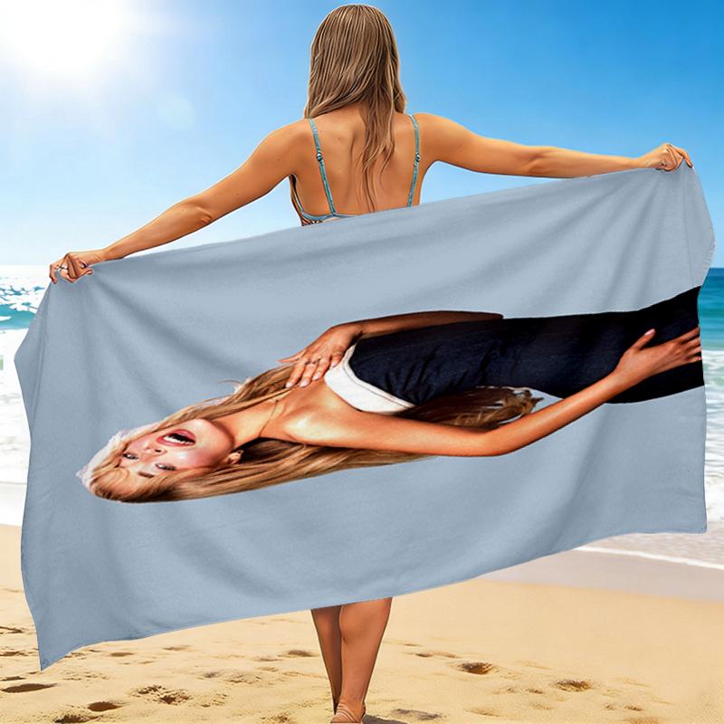 1Pc Fashionable Gown Beach Towel, Quick Dry, Multi-Use for Beach Pool Gym Yoga Home Travel, Christmas, Halloween, Xmas Gift M928298