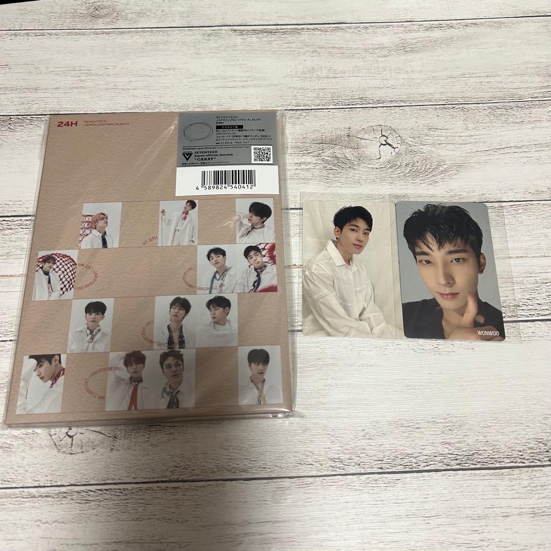 

[USED] Seventeen 24H Single Wonwoo Trading Card Included