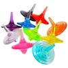 Colorful Clear Mini Spinning Tops 50 Pieces In 10 Colors (Plastic) -