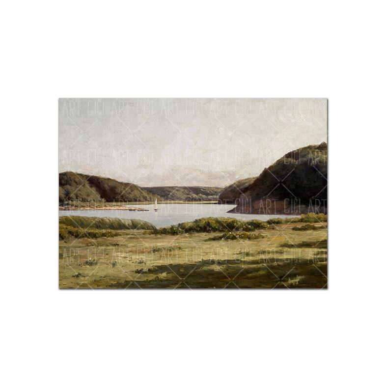 

Винтажный пейзажный постер с цветочным портретом, художественный принт, французская деревенская картина на холсте, настенная картина для гостиной, домашний декор 21x30cm No Framed