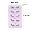 European Half Lash Set: Five Pairs of Dense, Curly, Clear-Stem Half Eye False Eyelashes