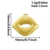 6pcs Assorted Leaf Fish Mushroom Plant Animal Pendant Enamel Charm Stainless Steel Charms For Jewelry Making Supplies DIY Craft