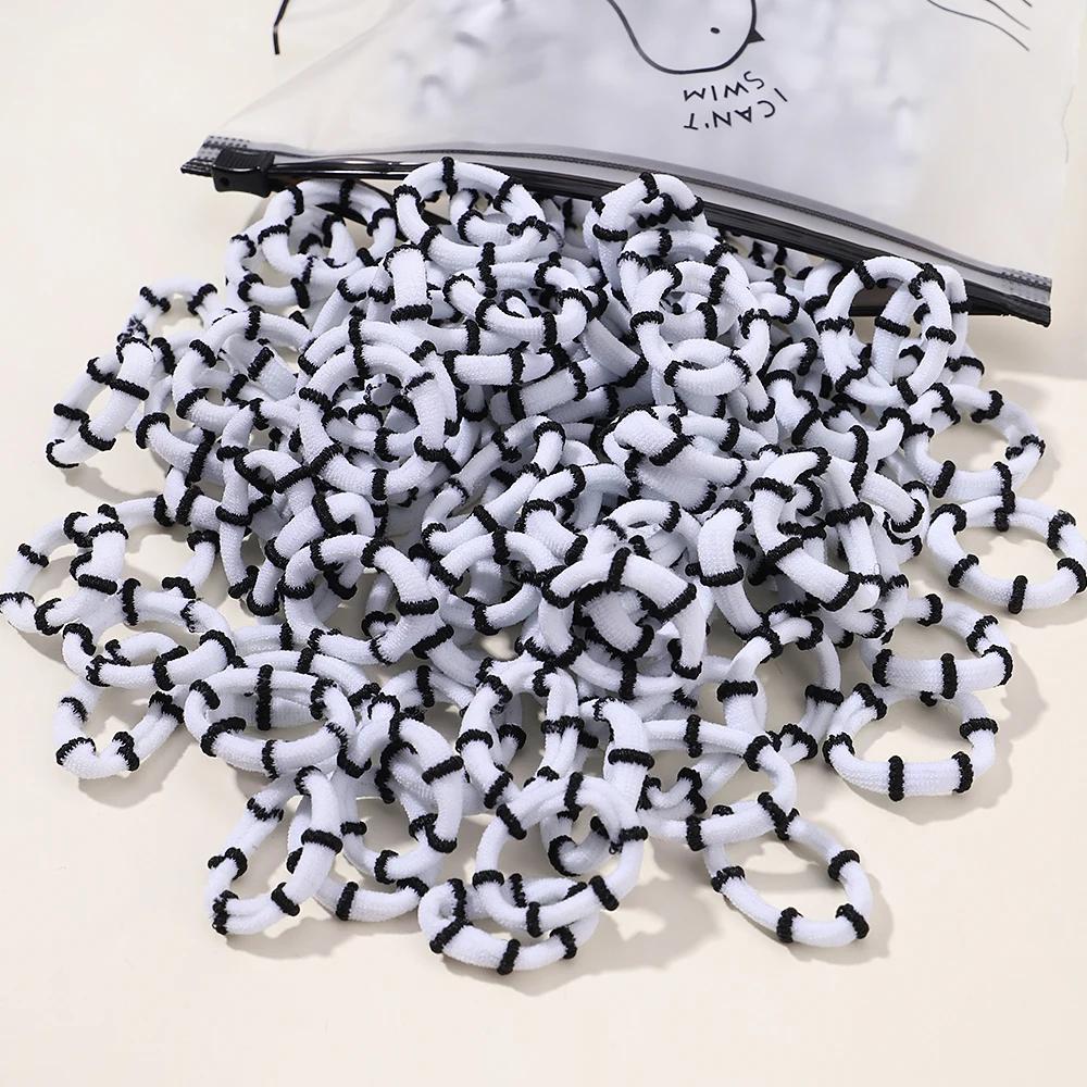 

40/60 шт. Эластичная резинка для волос Разноцветные резинки для детей Поддержка хвостика Резинки для волос Сплетенный шнур для головы Детские аксессуары для волос