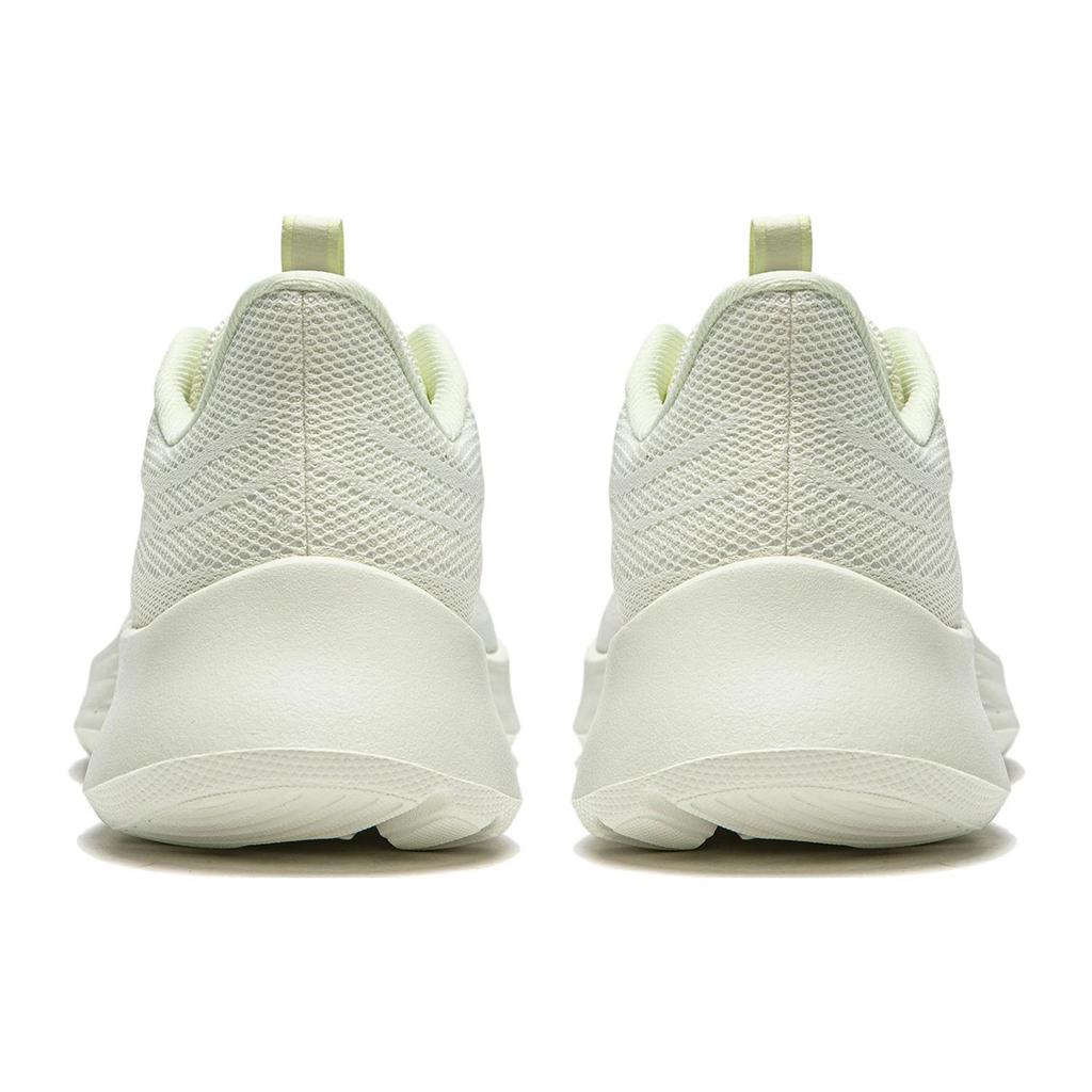 Li-Ning Lightweight Soft Elastic Casual Running Shoes Women Sneakers Cream-White ARSU022-4