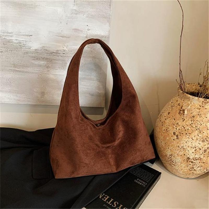 Soft Faux Suede Handbags Shoulder Bags, Large Capacity Tote Bags, Timeless Elegance Meets Everyday Comfort for Effortless Style