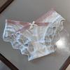 Lady Summer Pure Desire Sexy Lace Satin Breathable Bag Hip Without Mark in Waist Triangle Briefs