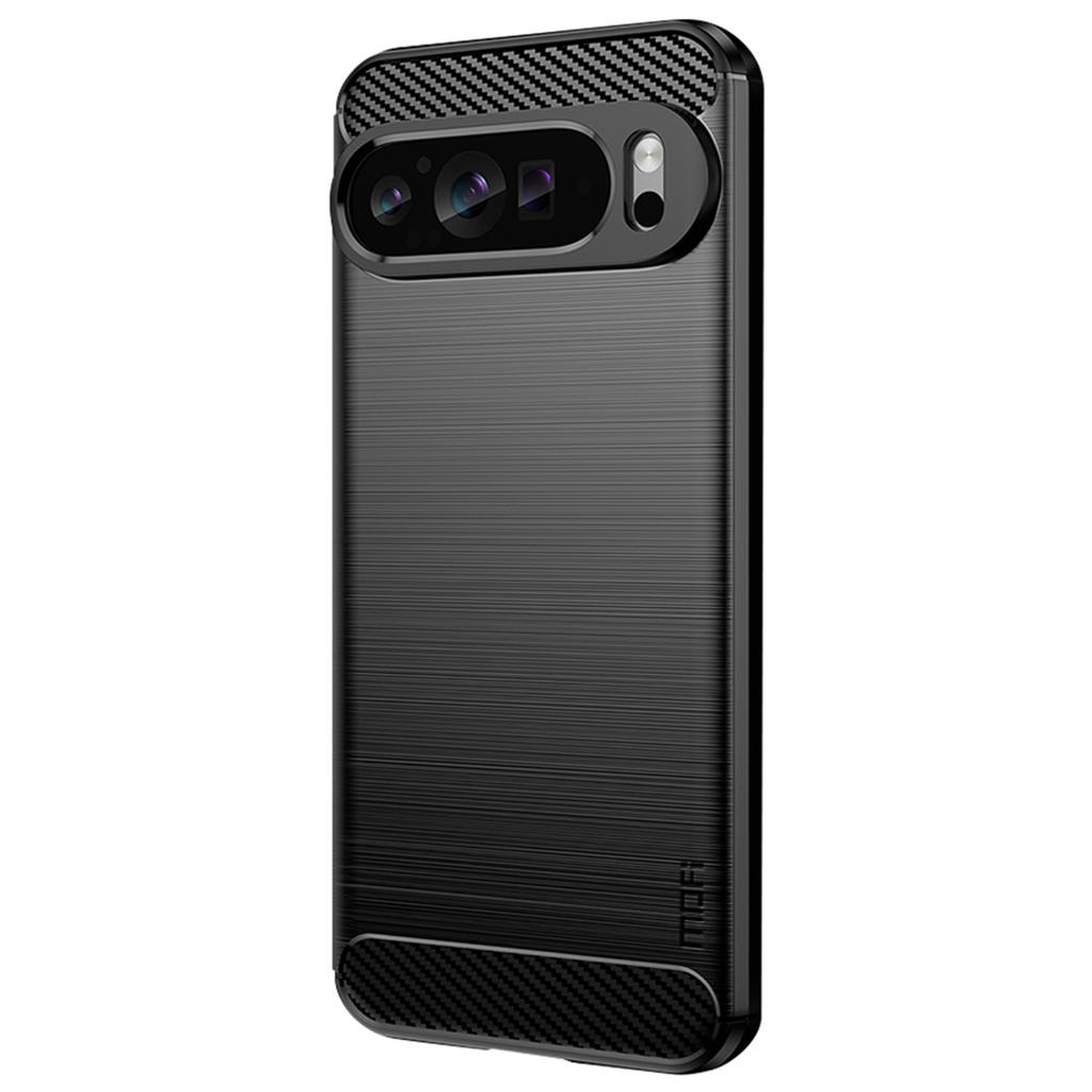 MOFI JK TPU Series-1 For Google Pixel 9 Pro Flexible TPU Phone Case Carbon Fiber Texture Phone Cover