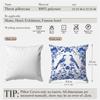 Chinese Style Pattern Throw Pillow Cases Flowers And Birds Painting Soft Cushion Cover For Home Decor Easy To Clean 17.7*17.7in