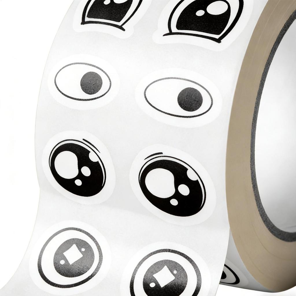 Eye Roll Stickers Small Eye Decorative Envelope Creative Graffiti Stickers DIY Luggage Speaker Skateboard Small Pattern Stickers