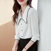 Long Sleeved Chiffon Shirt for Women Autumn Wear Early Autumn Design Sense Shirt Top