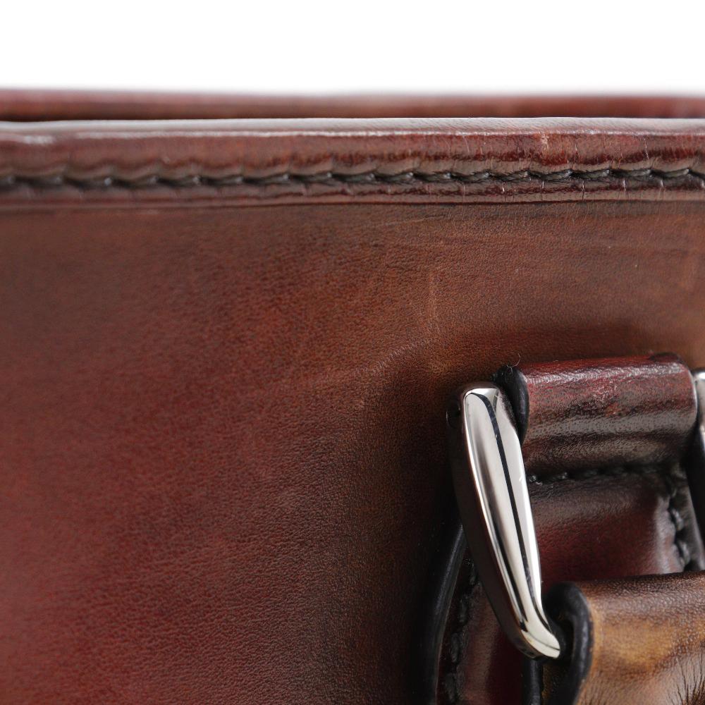 Berluti Anjoule Gulliver Handbag 2WAYShoulder Bordeaux Calfskin mens Used