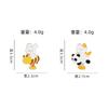 Original small animal brooch rabbit cat bee panda clothes accessories butterfly buckle schoolbag decoration