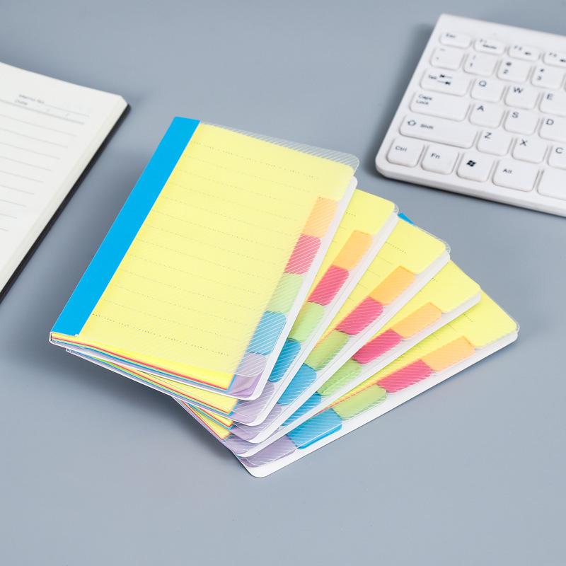 Fluorescent Sticky Notes & Index Booklet - Tearable Lined Pads for Students & Office Promotions 10x15 cm жёлтый