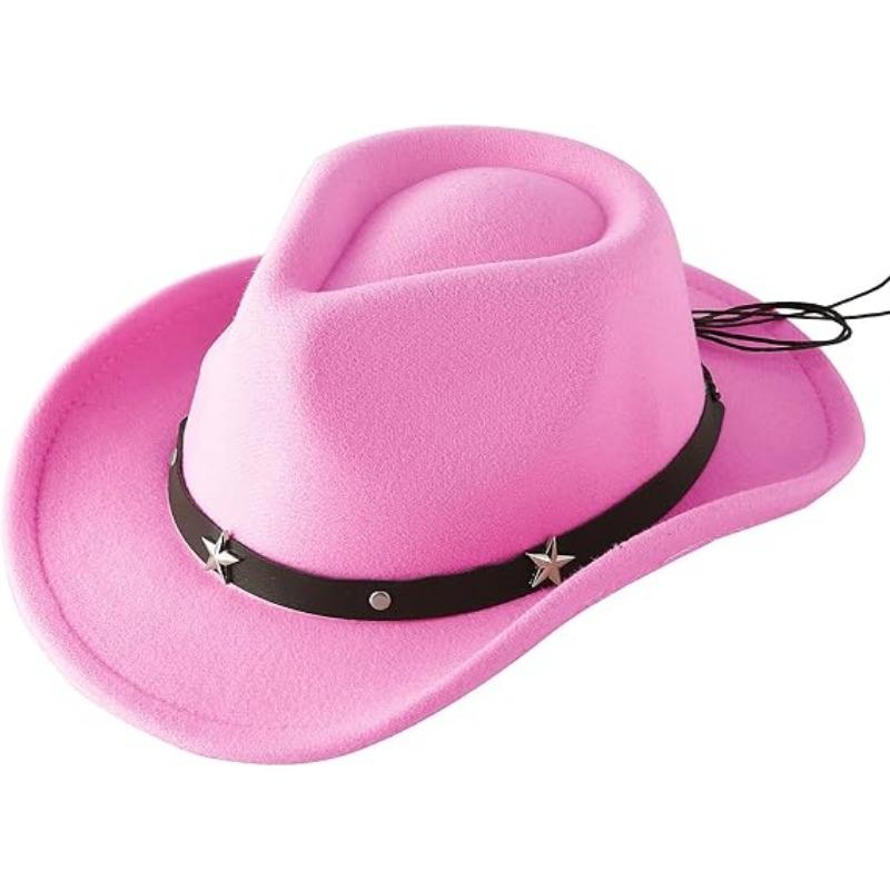 JYL TS DIY Suede Cowboy Hat Outdoor Casual Cap Suede Fabric