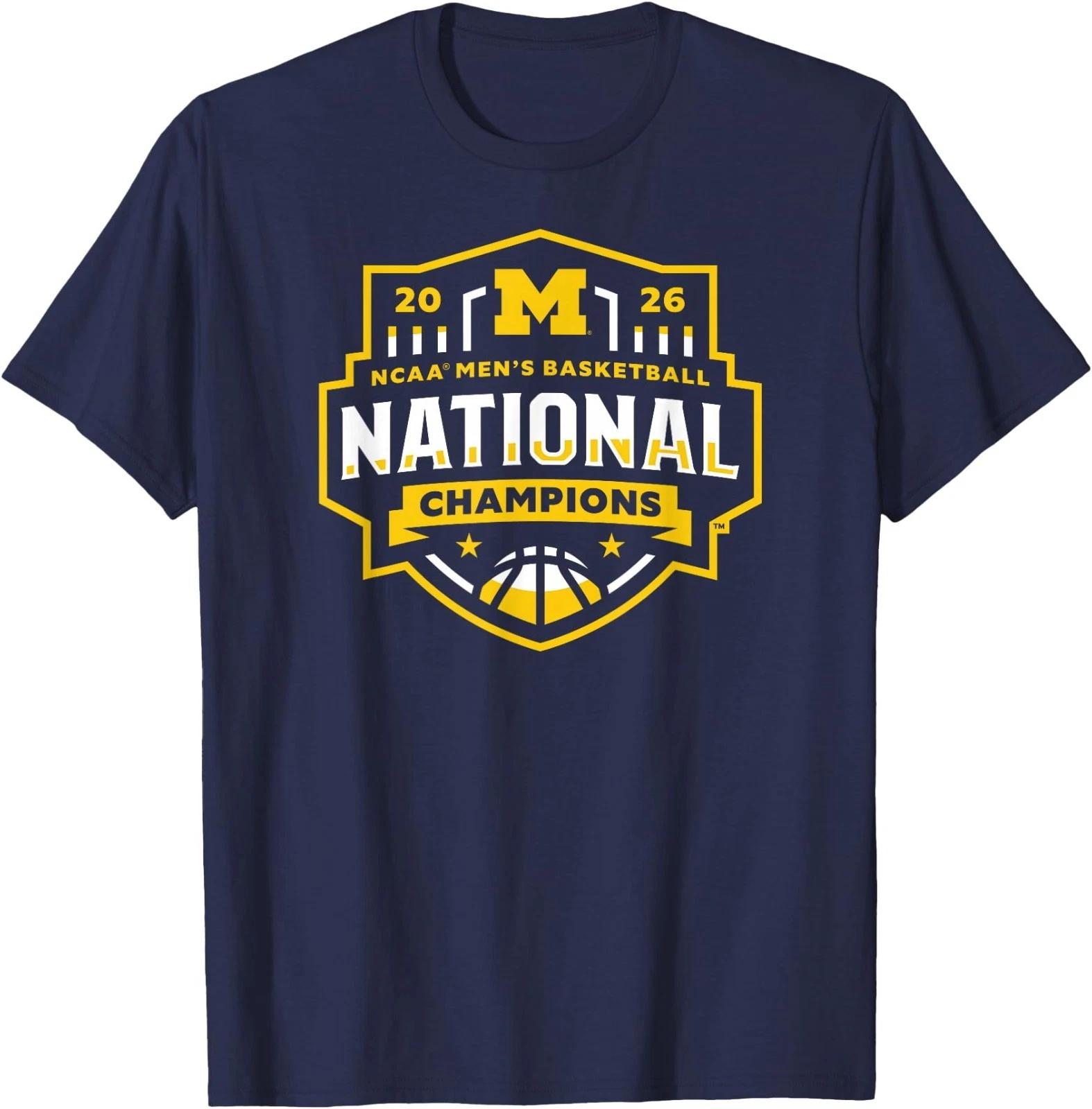 Michigan Wolverines National Champs 2026 Basketball Icon T-Shirt 4XL