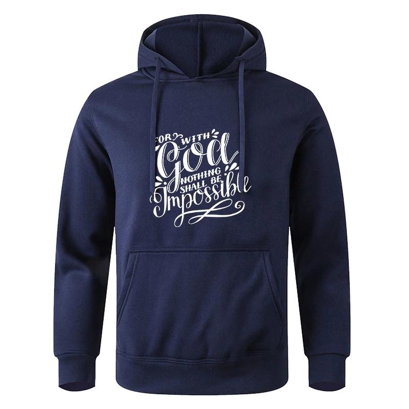 Men's Spring Autumn Casual Oversize Solid Color Black Sweatshirt Hoodie Pullover For Male And Women