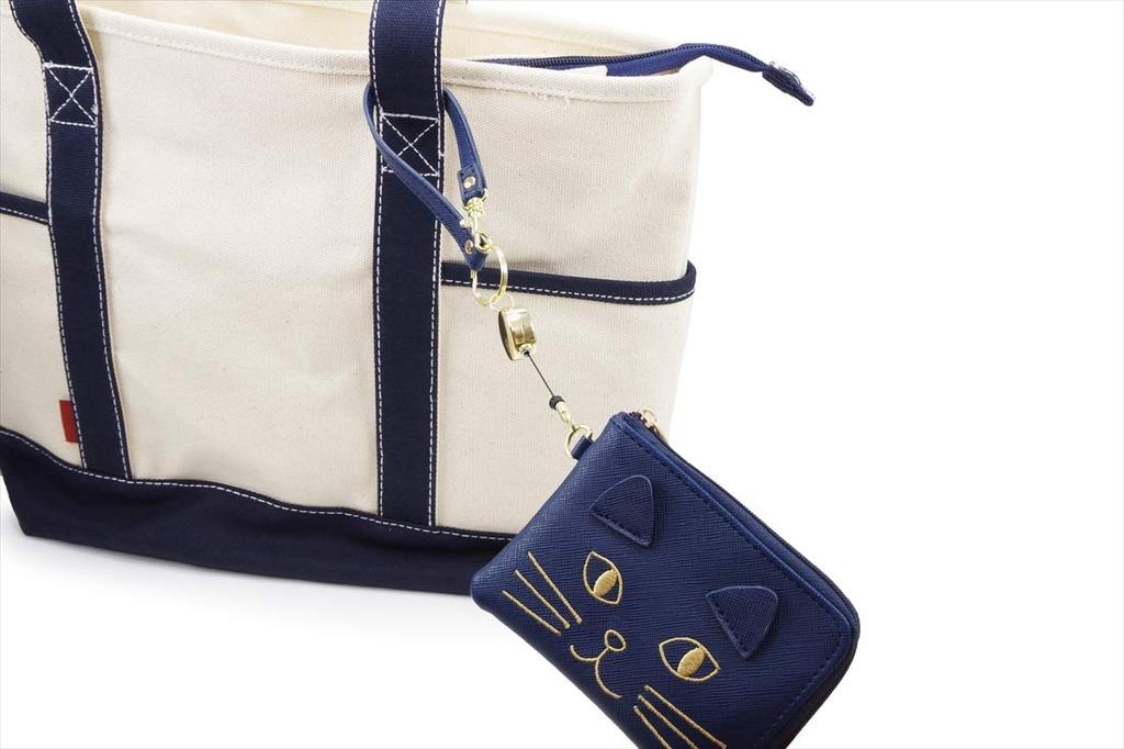 Anes Katzen-Stickerei-Passhülle, Münzbörse, Anti-Verlust, mit Ausziehband und Reißverschluss, Führerschein, IC-Karte, Leder, Katzen-Design #p415 (Elfenbein)