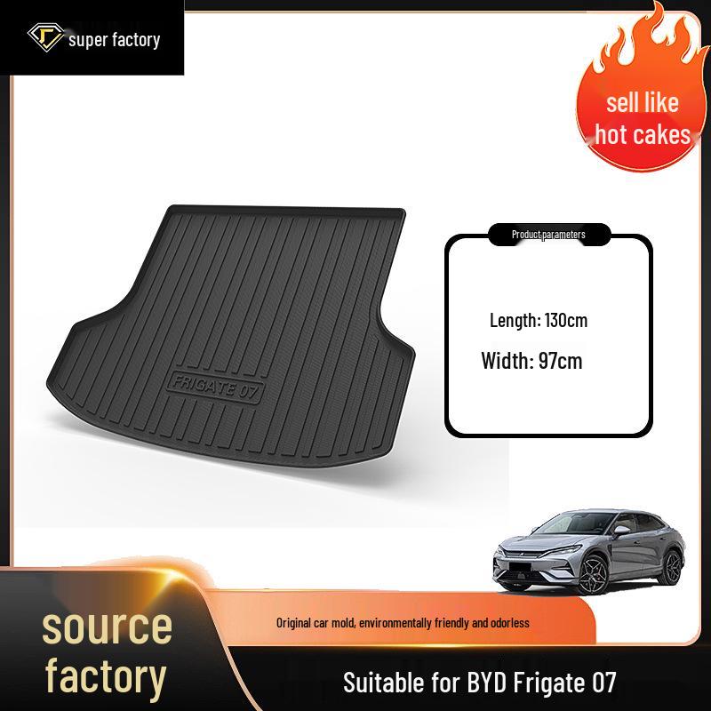 TPE Non-Slip Trunk Mat for BYD Seagull, Dolphin, Frigate 07, Destroyer 05 Cars
