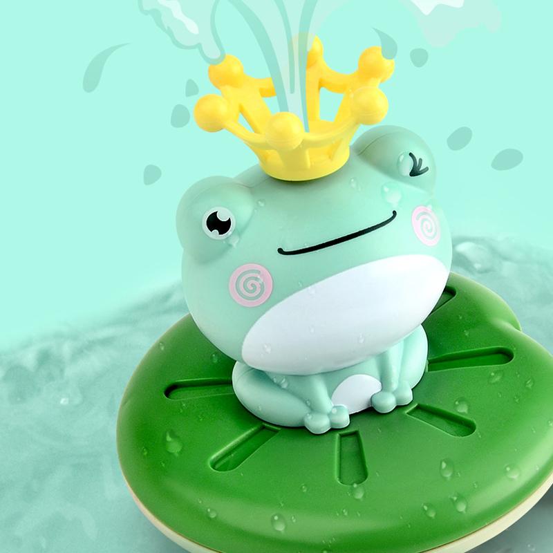Spraying Frog Fountain Bath Toy Set Cute Waterproof Electric Children Water Toy Suitable For Bathroom Swimming Pool