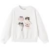 Balabala Mädchen Langarm Cartoon Sweatshirt