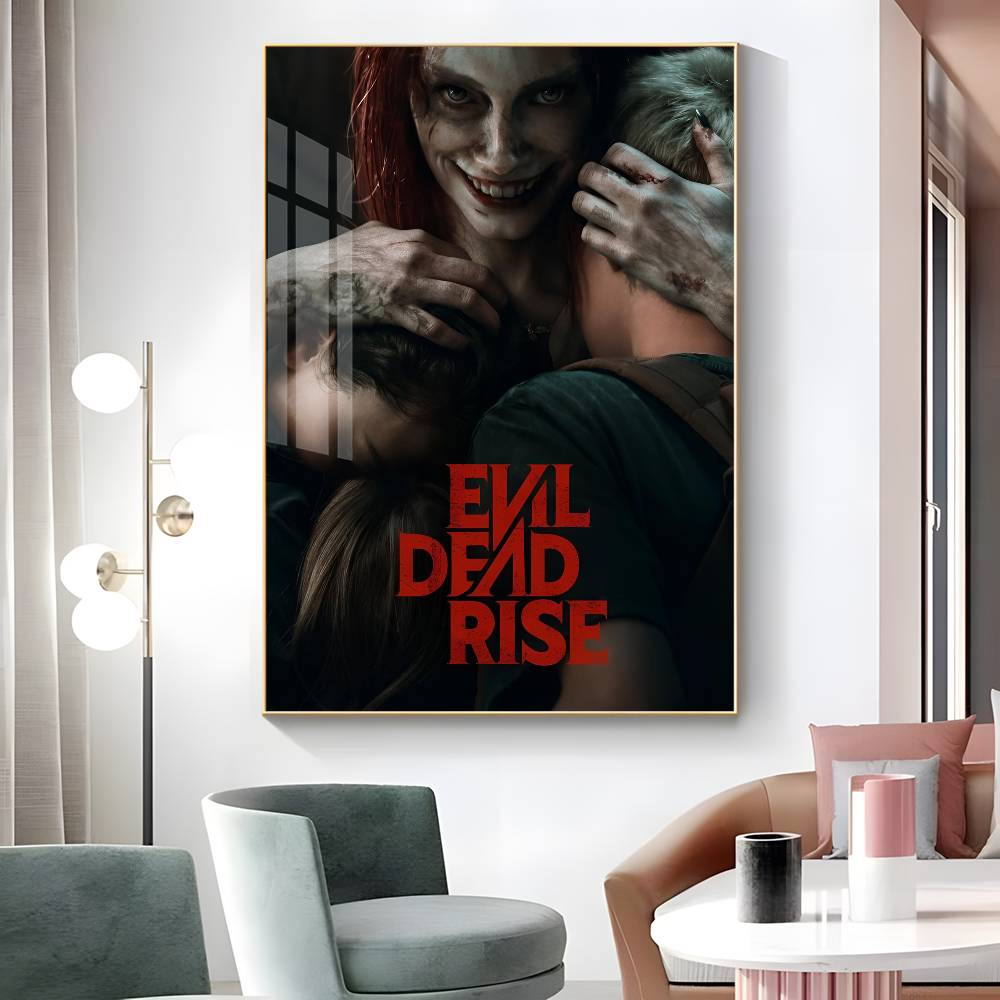 1pc Classic Horror Movie Evil Dead Rise Poster Sticker Print Waterproof Wall Art For Living Room Bedroom Home Decor