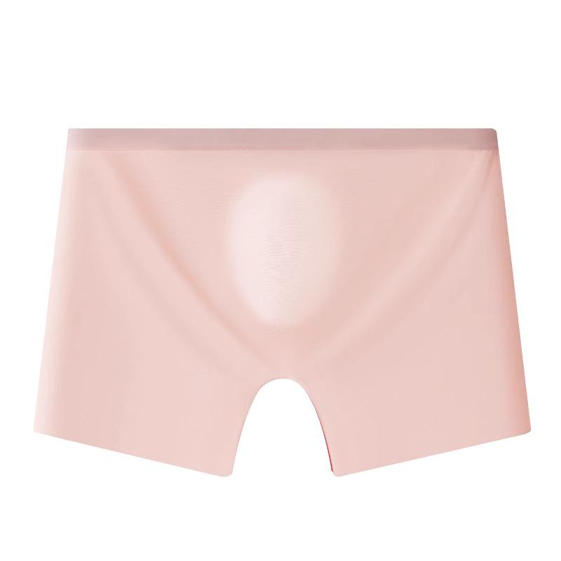 Men's Ultra-Thin Ice Silk Seamless Boxer Briefs - Lightweight, Breathable Summer Shorts