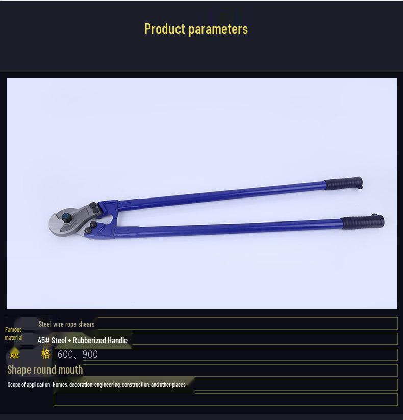 Heavy Duty Cable Shears & Wire Cutter Pliers