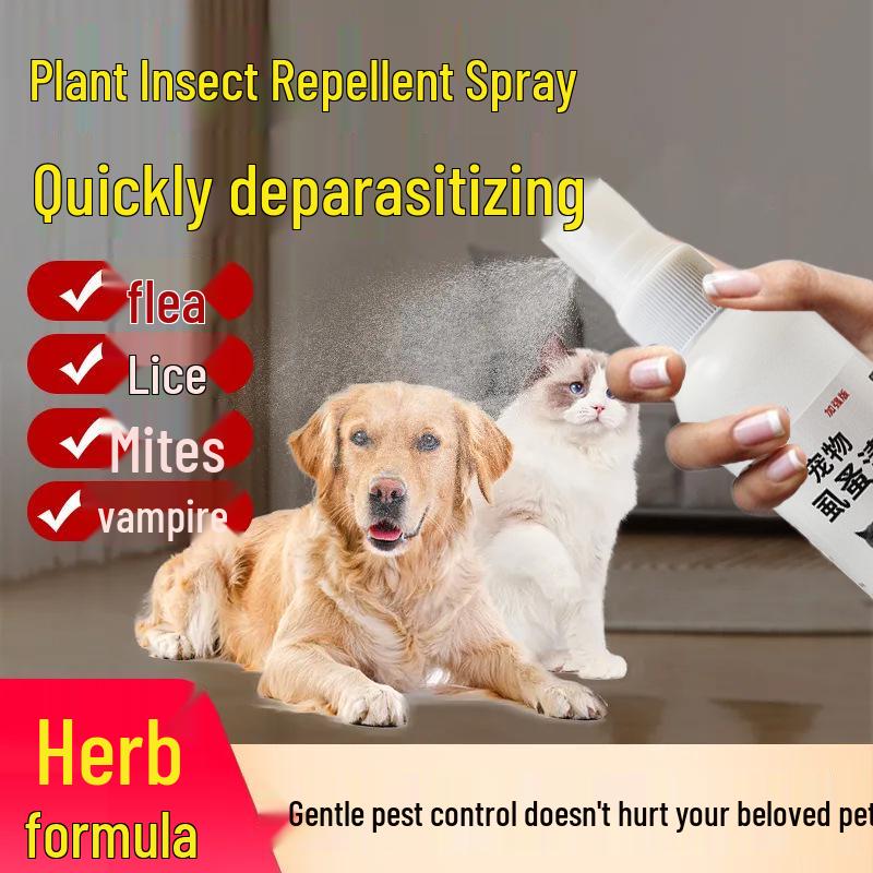 Spray odstraszający pchły, kleszcze i roztocza dla zwierząt - Naturalny dezodorant dla kotów i psów