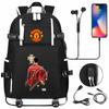 Large Capacity Schoolbag with Shoulder Strap; Student Three-piece Pencil Case Set