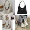 Chic Retro Canvas Tote Bag For Women Spacious Everyday Handbag In Black White Khaki