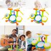 Colorful Early Education Multi-functional Drum Set With Microphone And Piano Toy Instruments For Kids Ages 2 To 6 Years