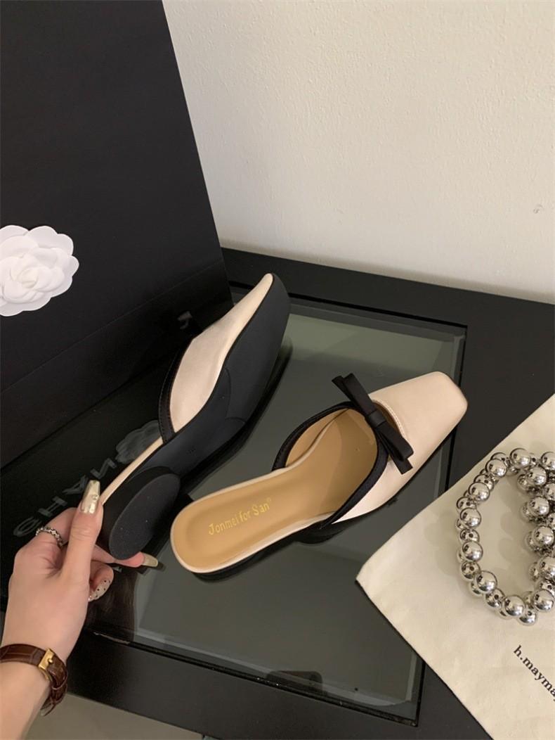 Французские нежные тапочки Baotou в стиле для женщин 2024 года — фото 9