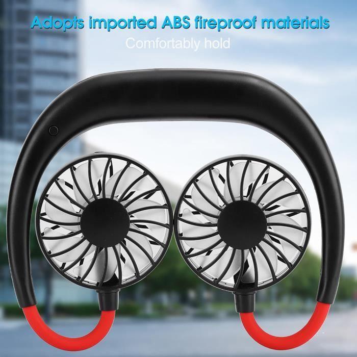 Mini-Ventilator - Cikonielf - Tragbar - USB-aufladbar - 3 Geschwindigkeiten - Schwarz