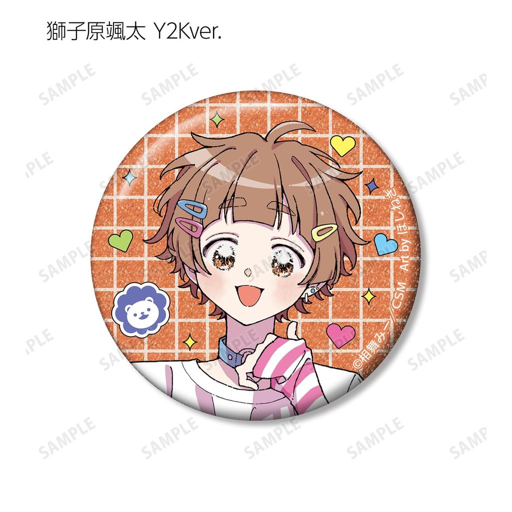 Highly feminine Shishihara-kun by Aimai Mii, City Pop version & Hoshinegimi's illustration Y2K version, trading glitter badges, box of 8