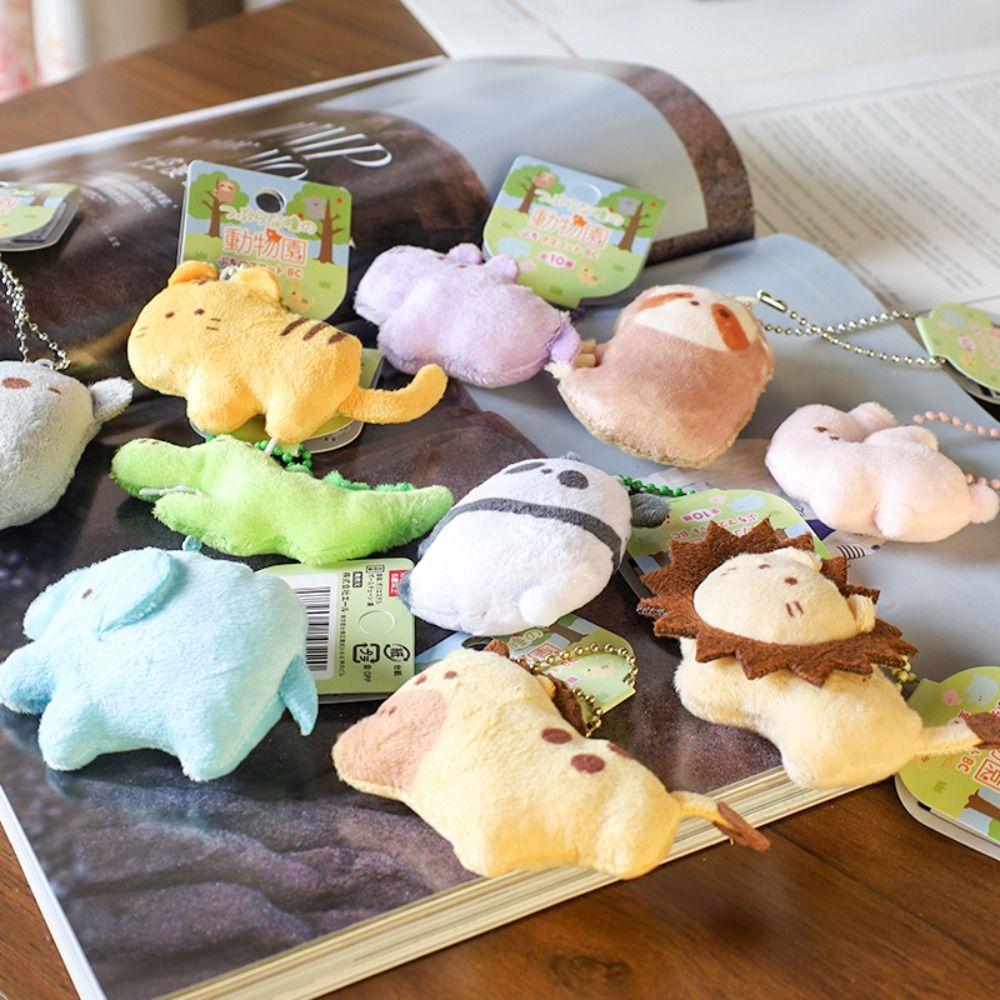 Shark Fish Plush Keyring Cartoon Backpack Decor Walrus Aquarium Plushies Pendant  Car Key Pendant