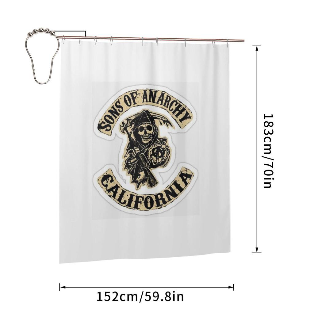 Sons Of Anarchy Samcro Whiskey Shower Curtain Bathroom Polyester Waterproof Bath Curtains With Hooks