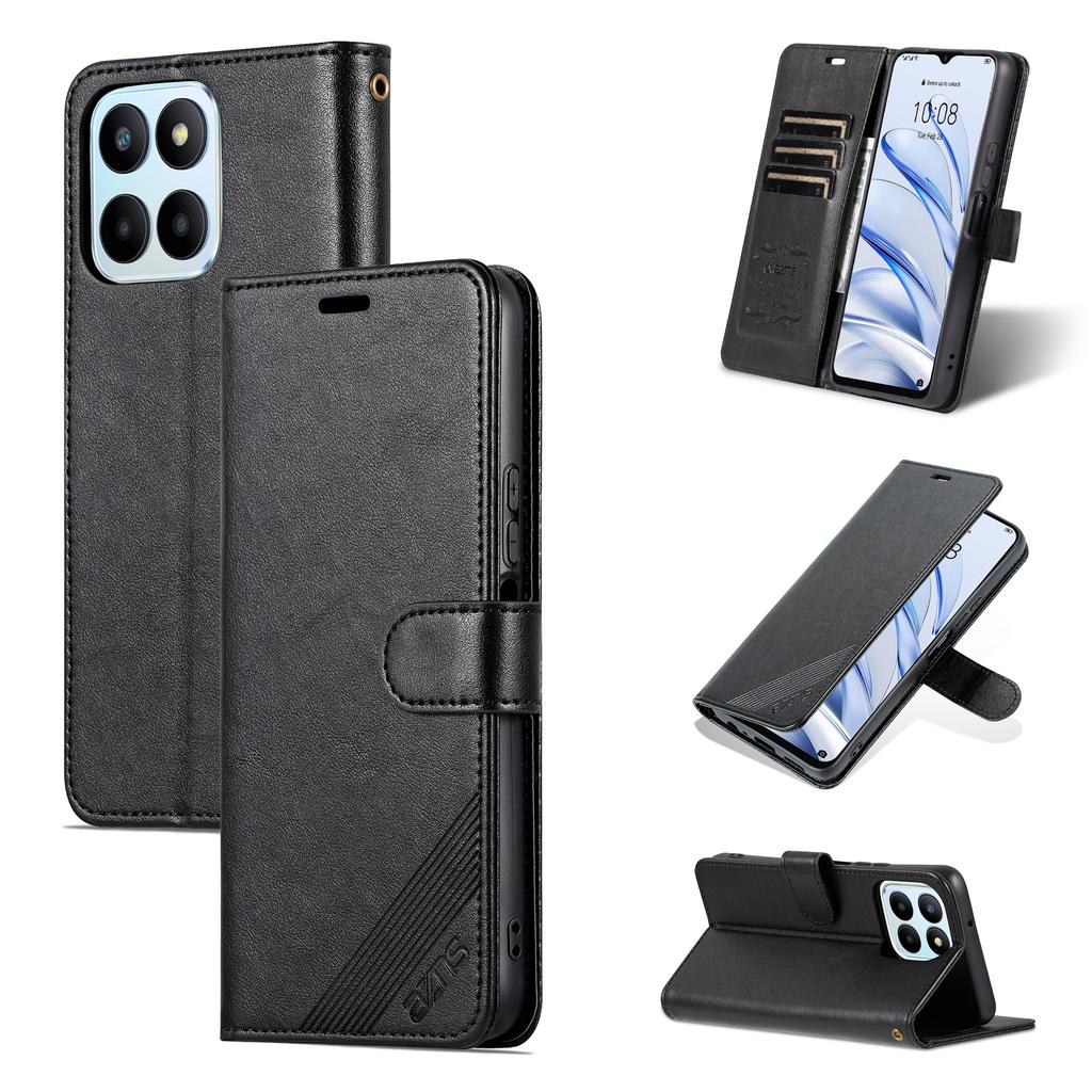 AZNS Phone Case for Honor 70 Lite 5G Mobile Phone Cover PU Leather Stand Wallet Protective Shell