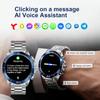 2024 Fashion Smart Watch 1.43 Inch Screen 400 mAh Bluetooth Call Voice Assistant Watch Sports Fitness Waterproof Smartwatch For Men